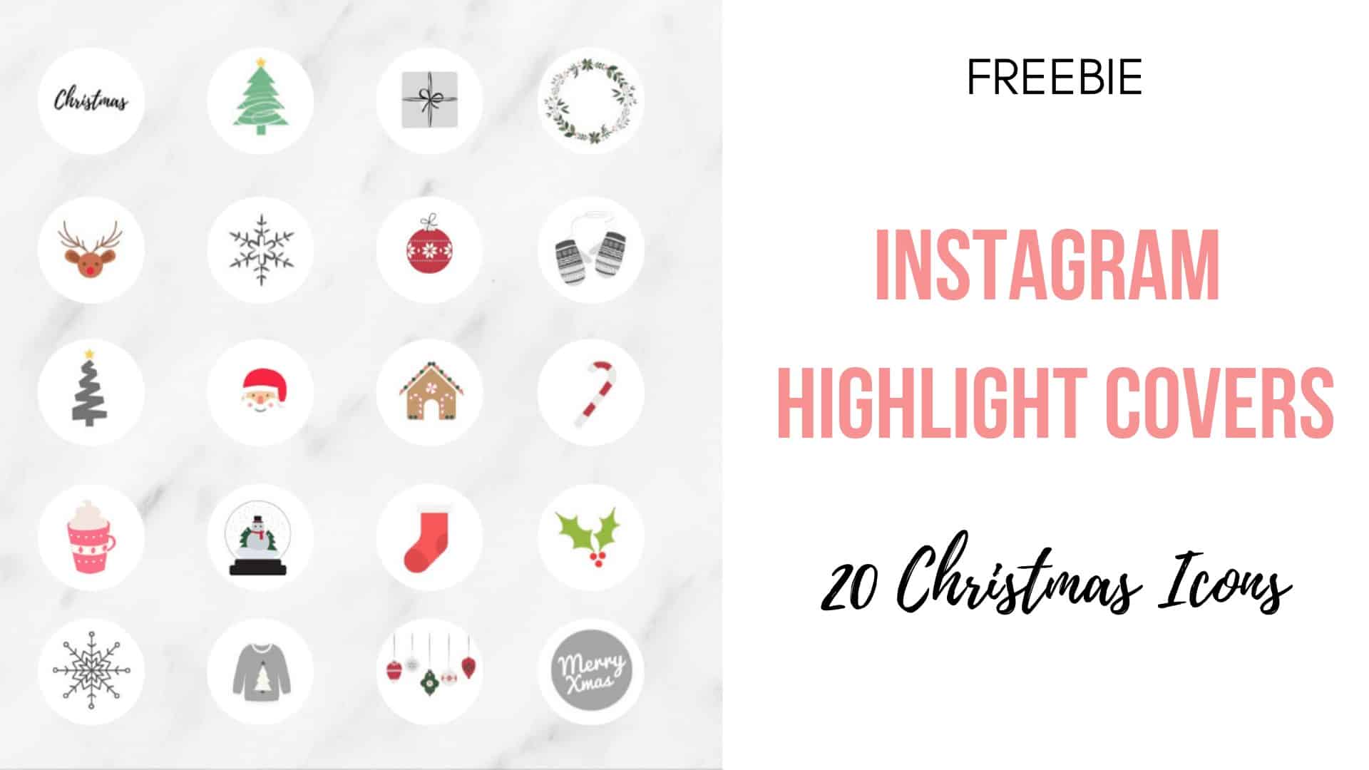 Free Instagram Highlight Covers – Christmas