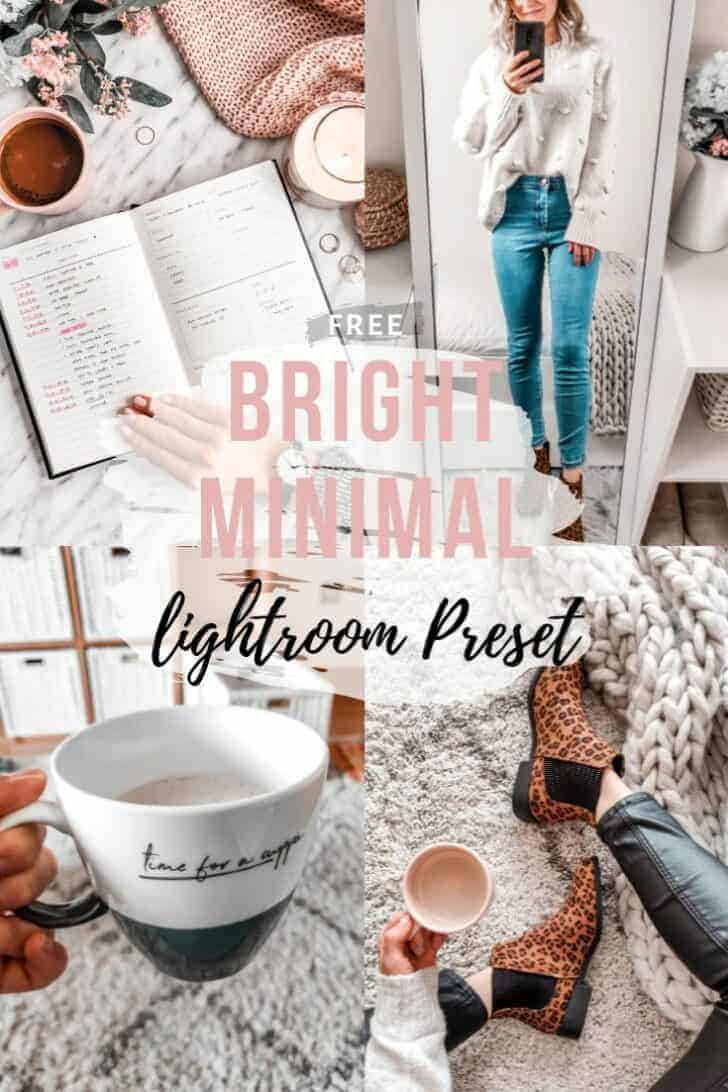 bright minimal free lightroom preset download for instagram