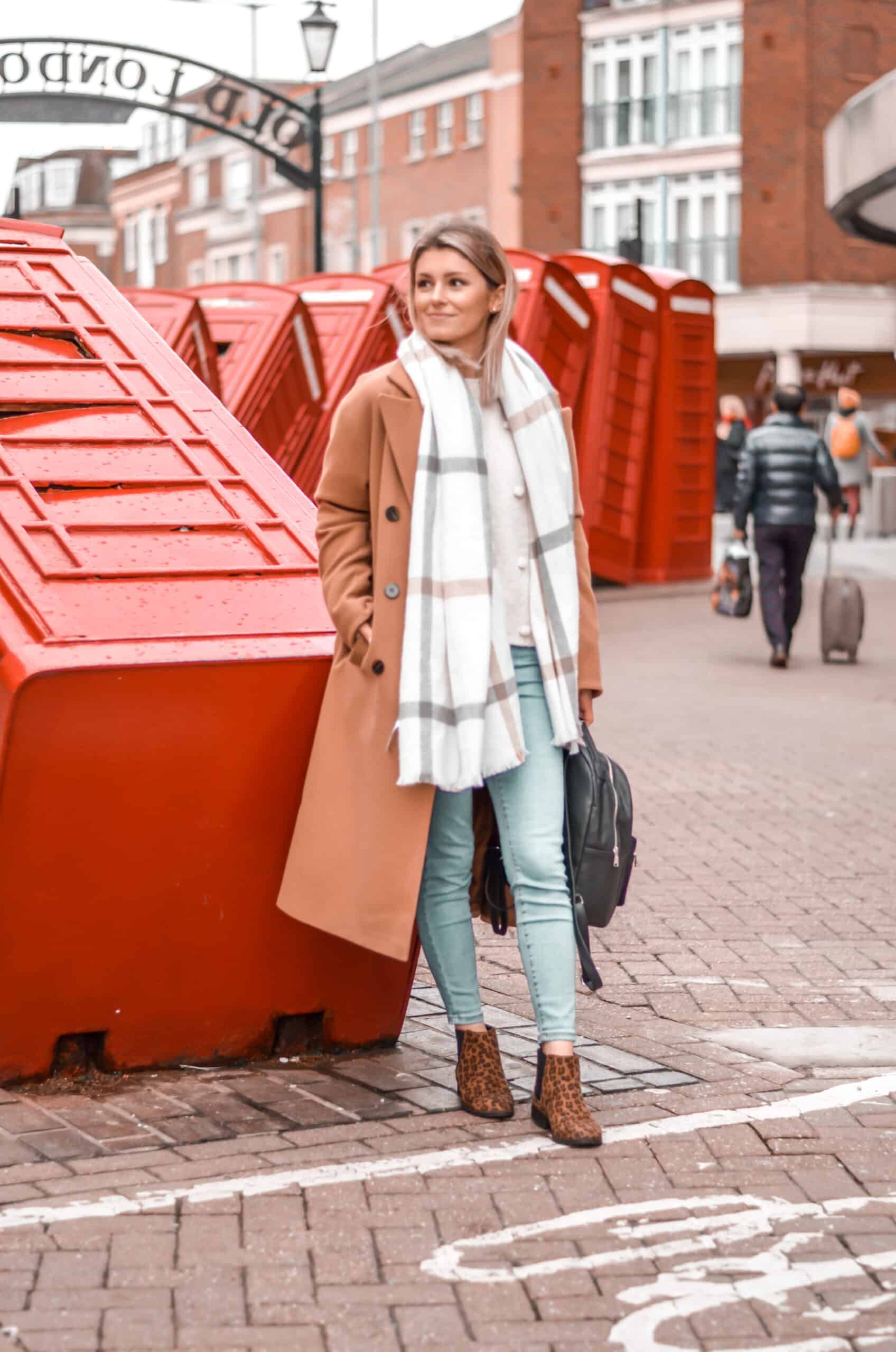 street style camel coat autumn winter outfit