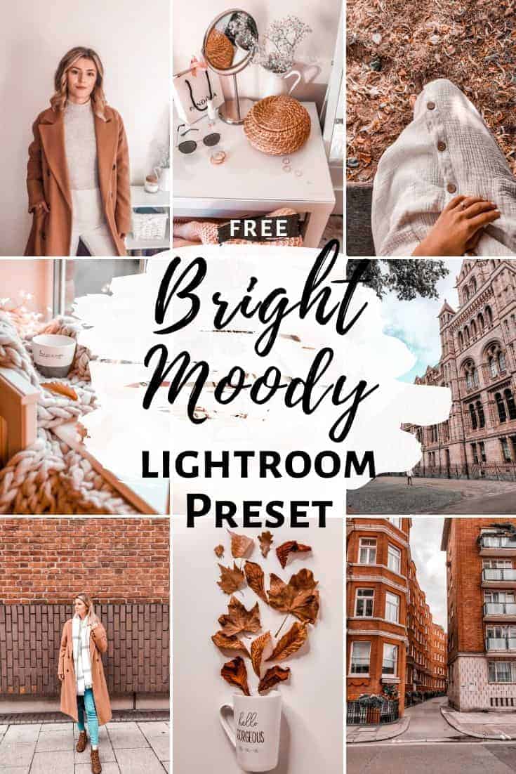 free lightroom preset download dng bright moody aesthetic for instagram