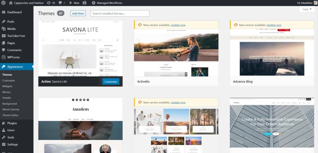 how to start a blog and choose a free wordpress theme