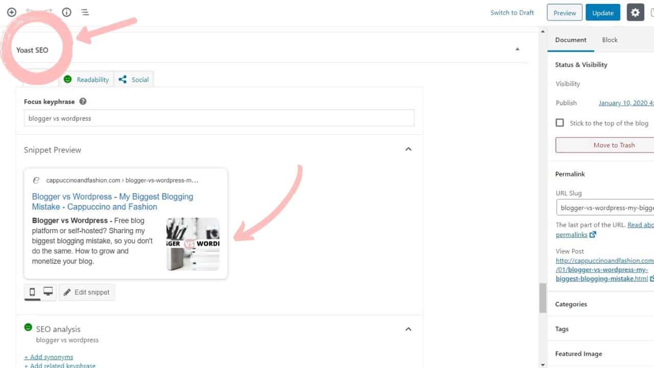 how to write your first blog post in wordpress