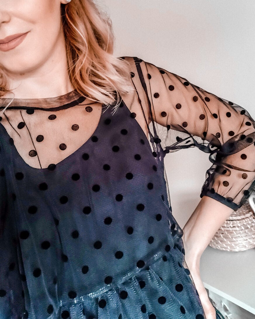 primark fashion 2020 polka dots black top