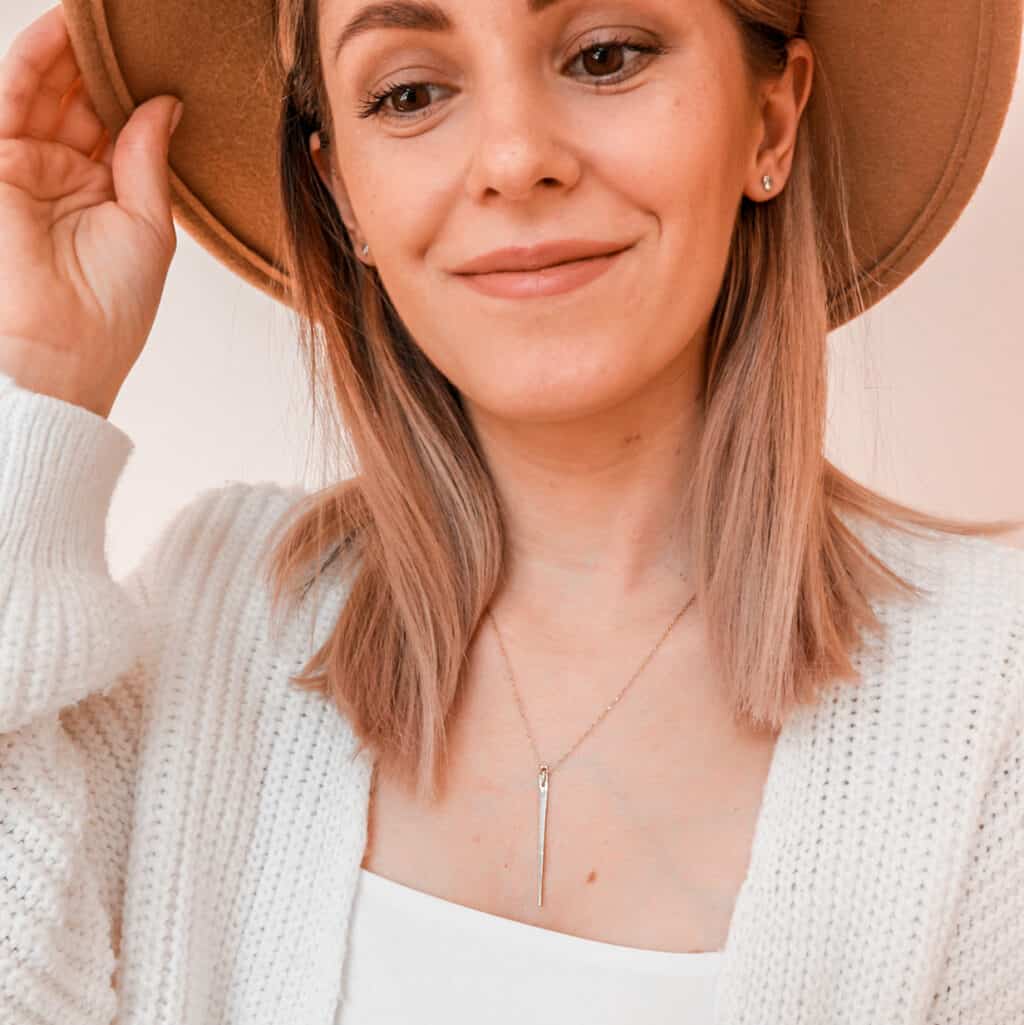 wool felt hat with cardigan primark asos aurate outfit