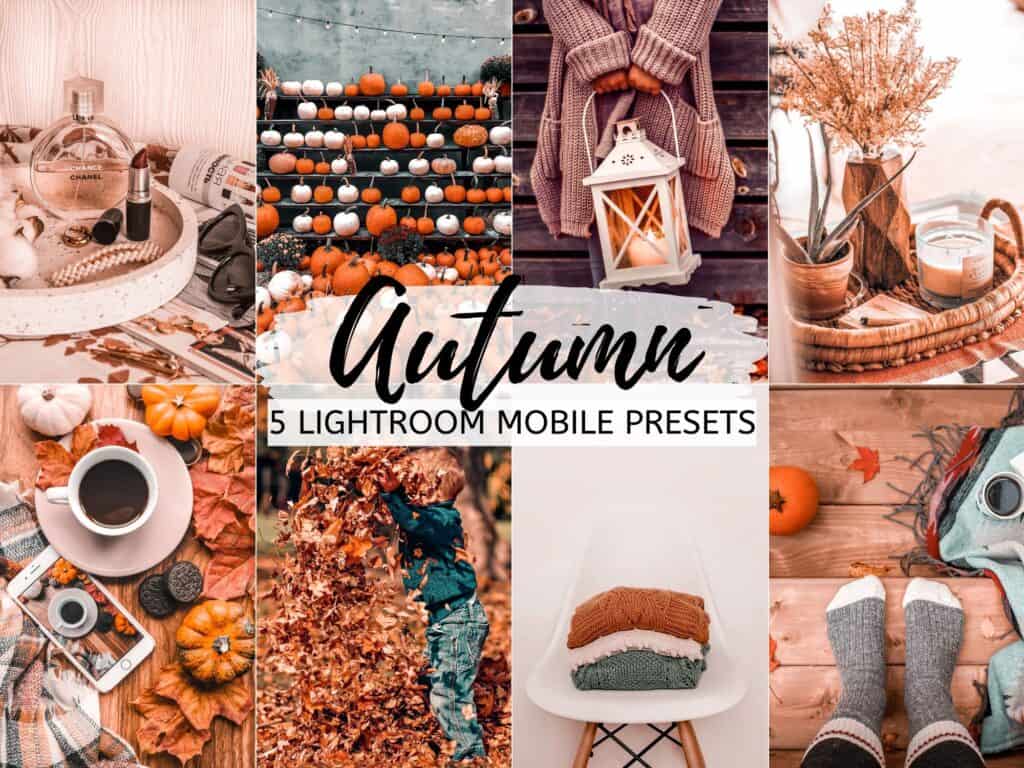 autumn fall pumpkin lightroom presets for instagram bloggers