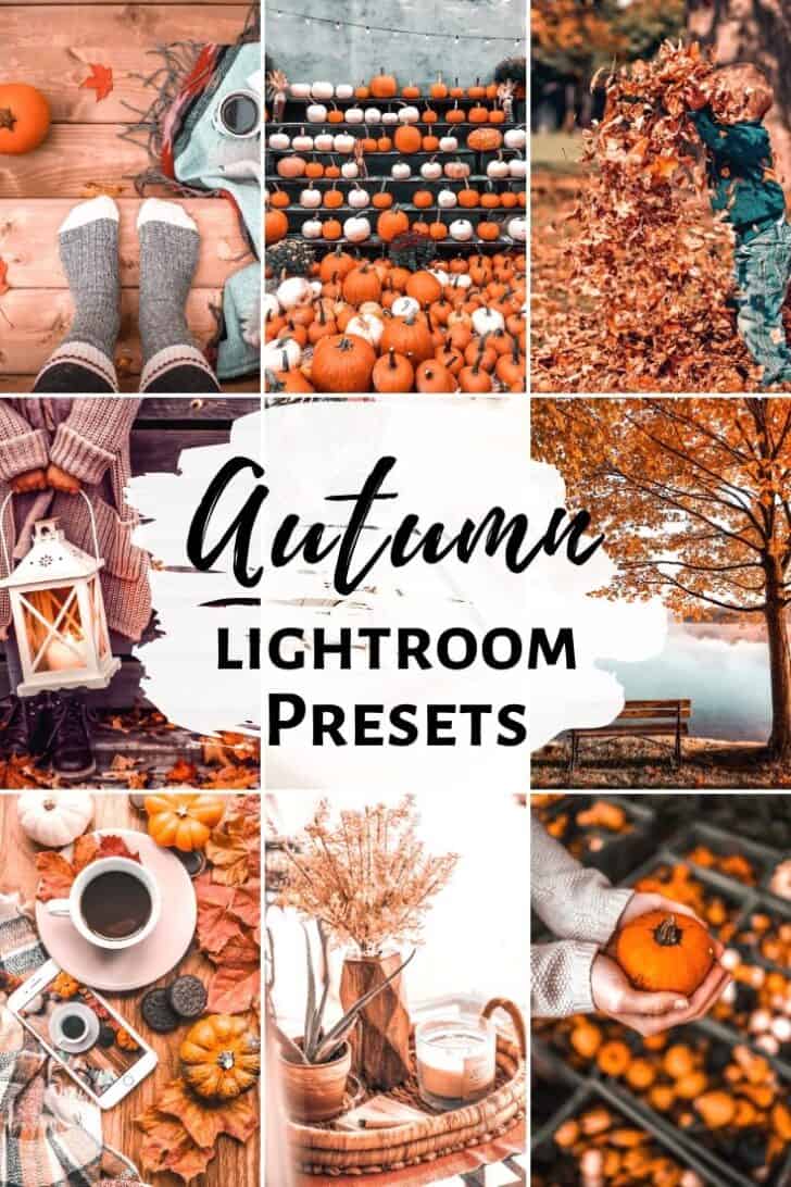 autumn fall pumpkin lightroom presets for instagram bloggers