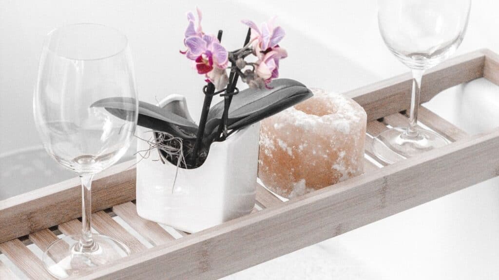 bamboo bath caddy mothers day gift ideas