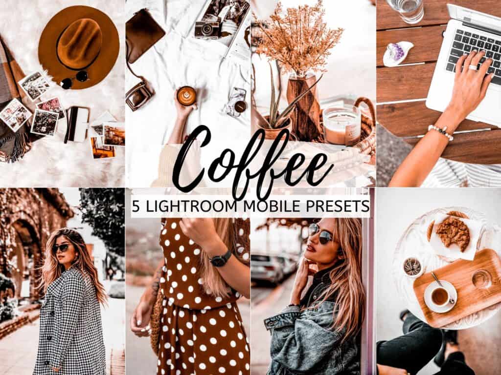 coffee bright airy moody lightroom mobile presets