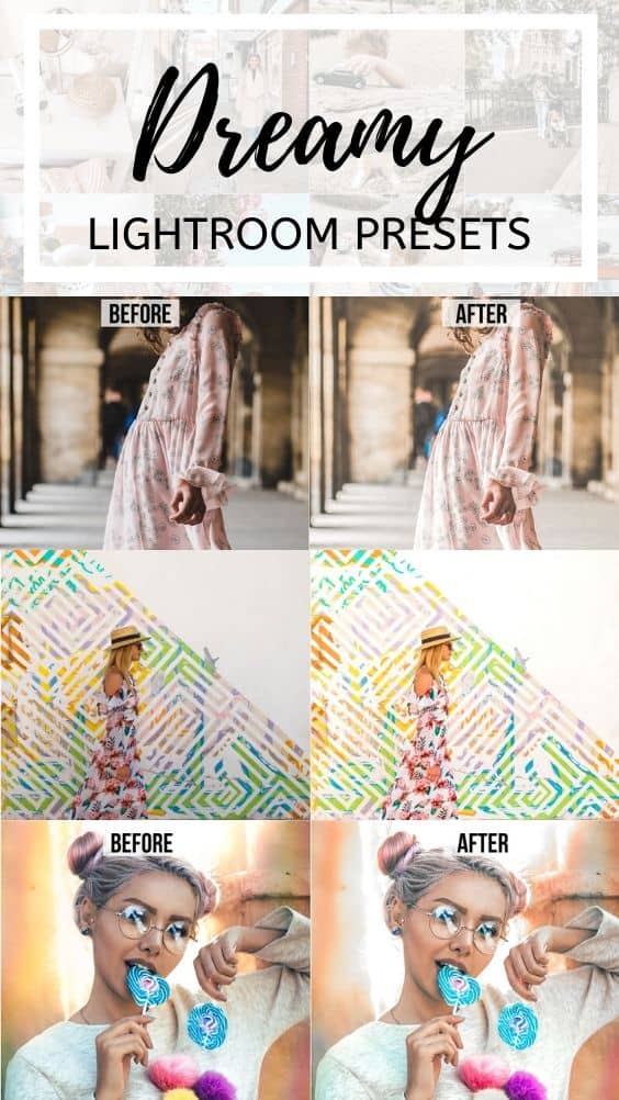 dreamy bright crisp lightroom mobile presets