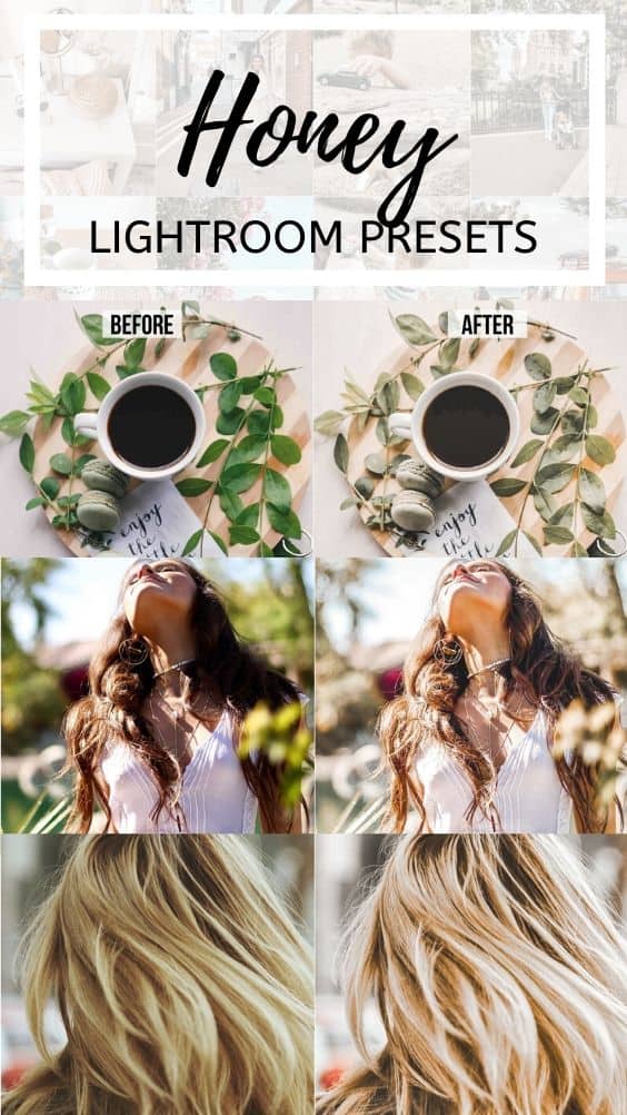 honey bright airy lightroom mobile presets