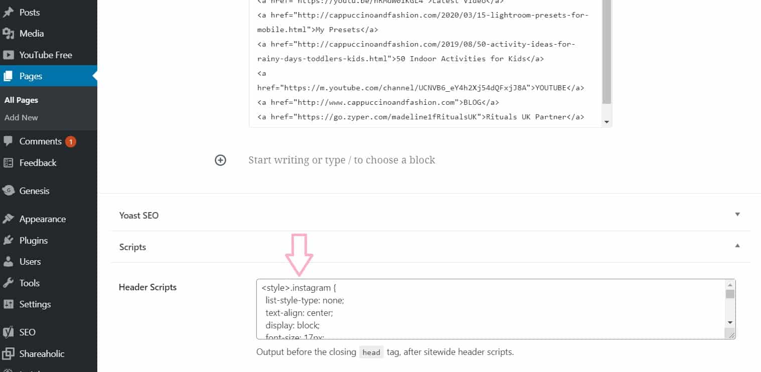 how to create your own linktree page using html code
