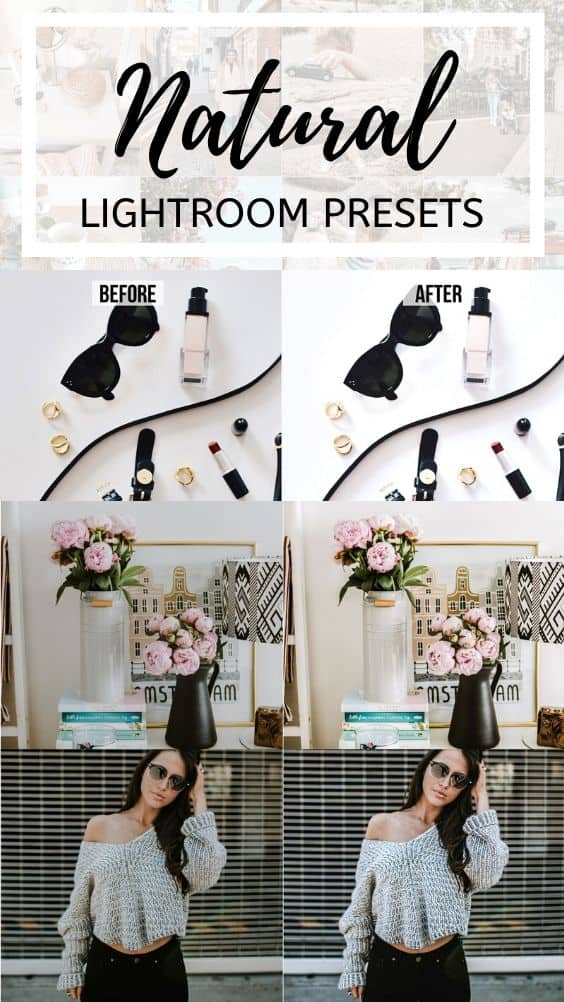 natural neutral bright airy lightroom presets