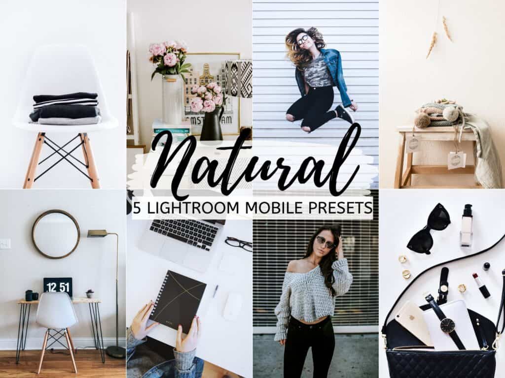 natural neutral bright airy lightroom presets