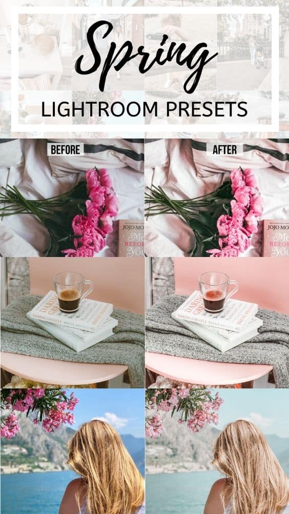 spring pastels bright airy lightroom mobile presets