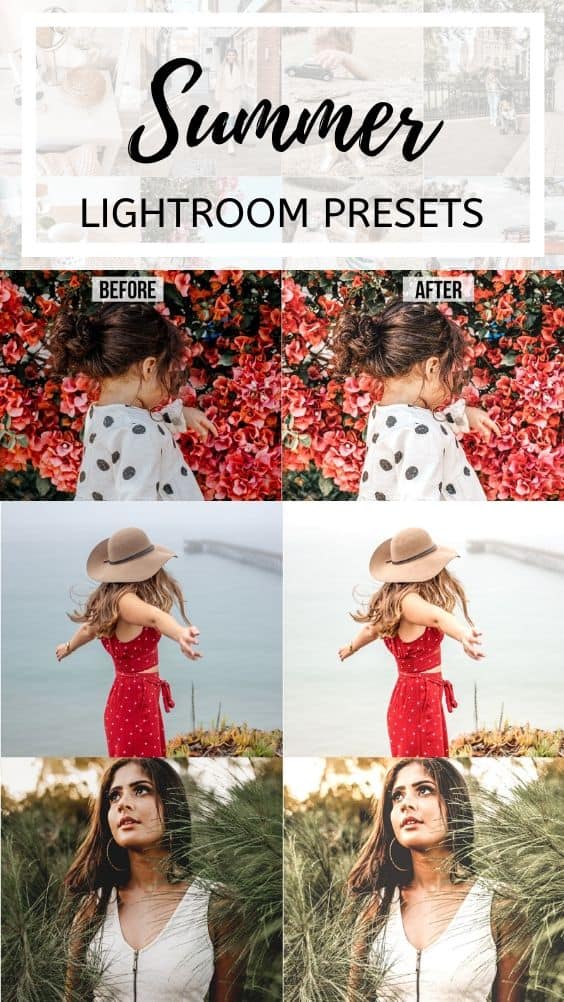 summer tropical bright lightroom mobile presets