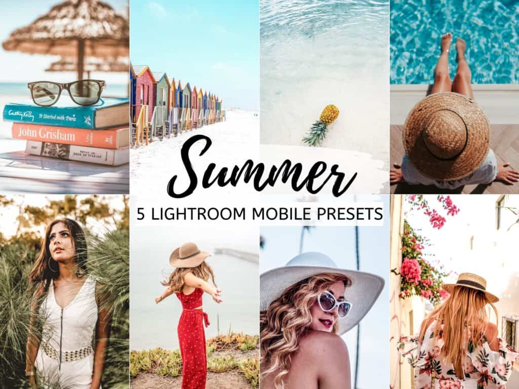 summer tropical bright lightroom mobile presets