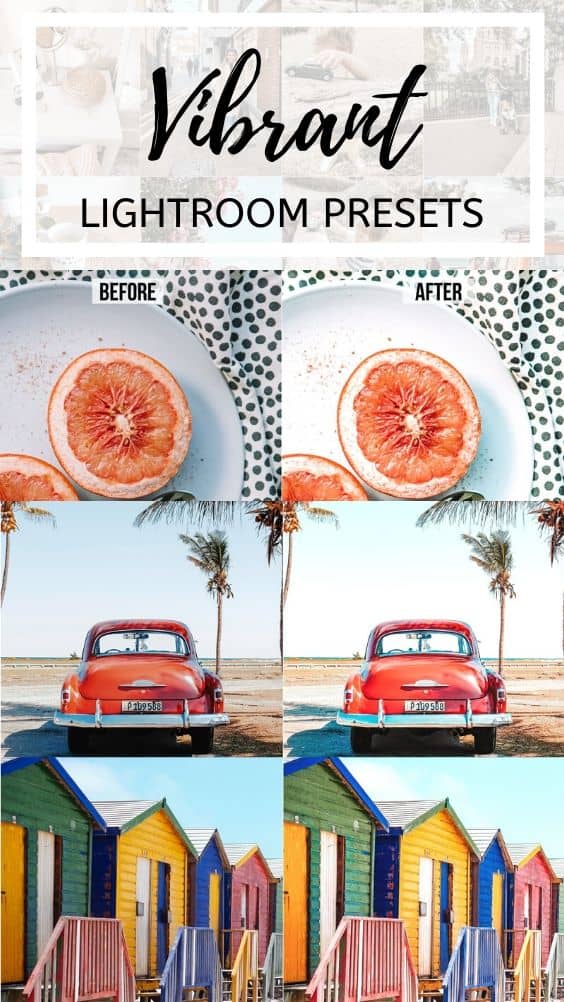 vibrant colorful lightroom presets