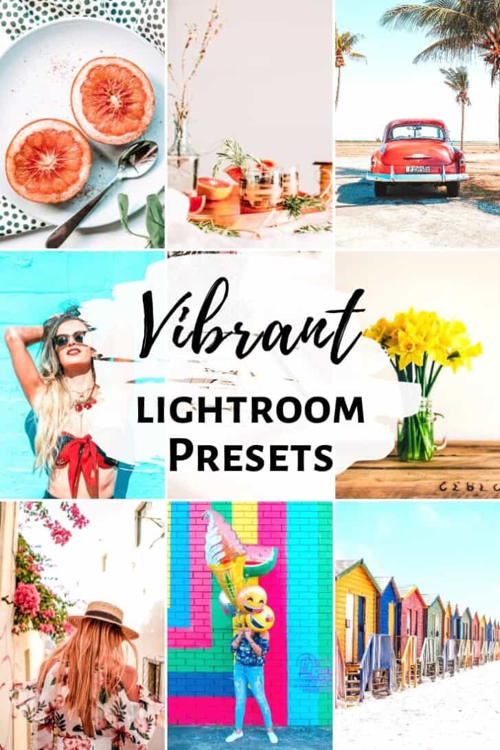 vibrant colorful lightroom presets