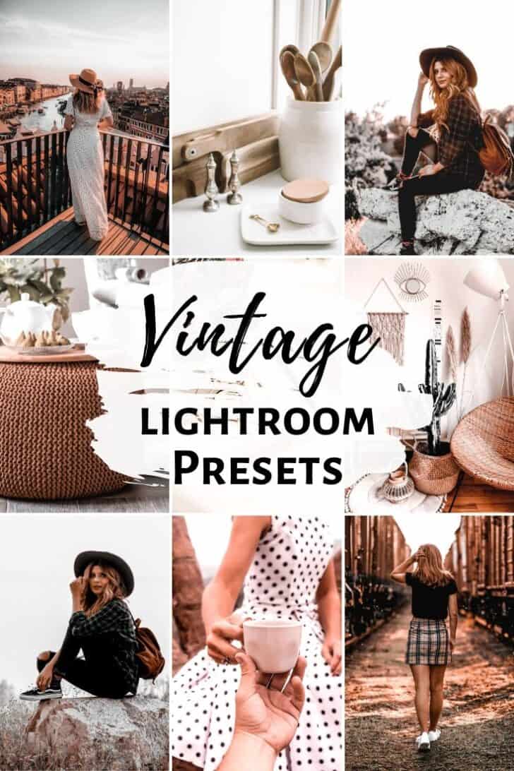 vintage moody lightroom mobile presets for instagram bloggers