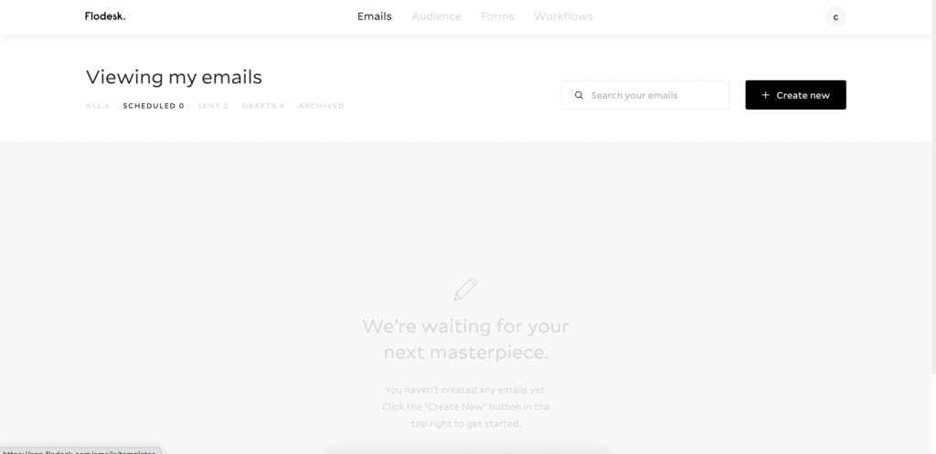 How to create an email in FLodesk