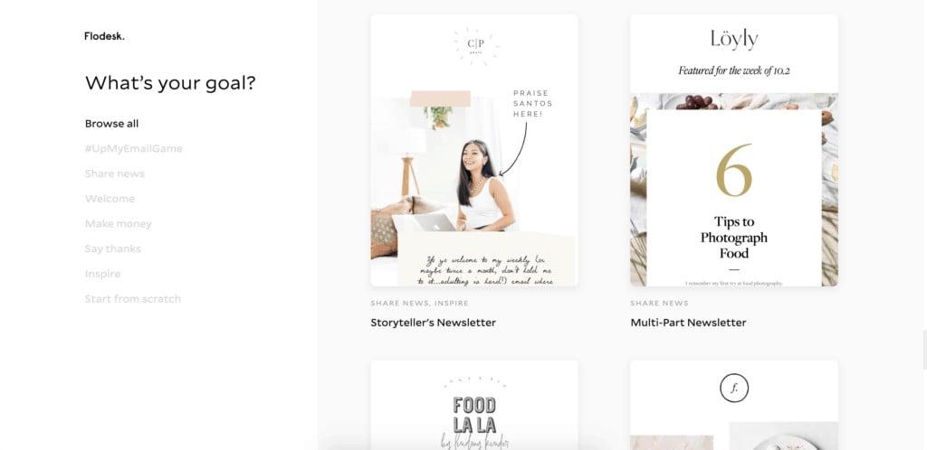 Flodesk email templates