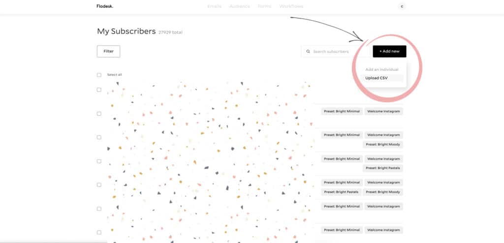 How to import subscribers into Flodesk