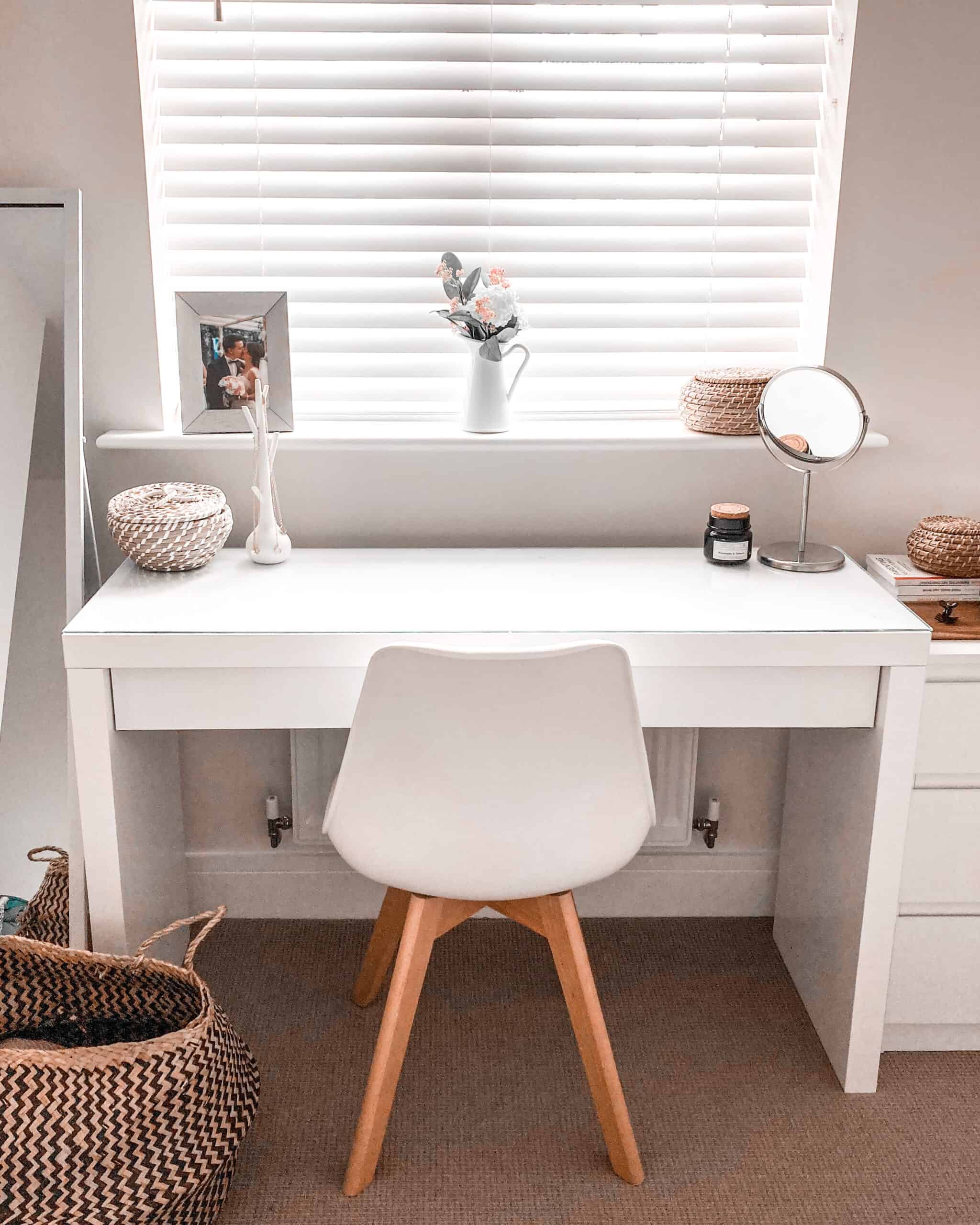 Vanity makeup table IKEA Malm Cleaning tips