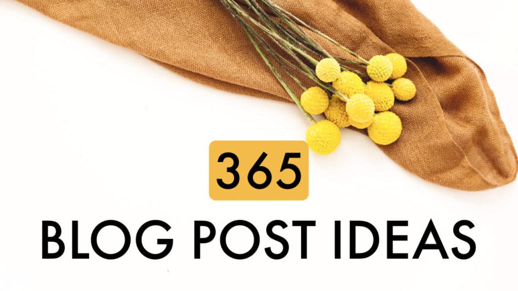 Year's worth of monthly content ideas for bloggers