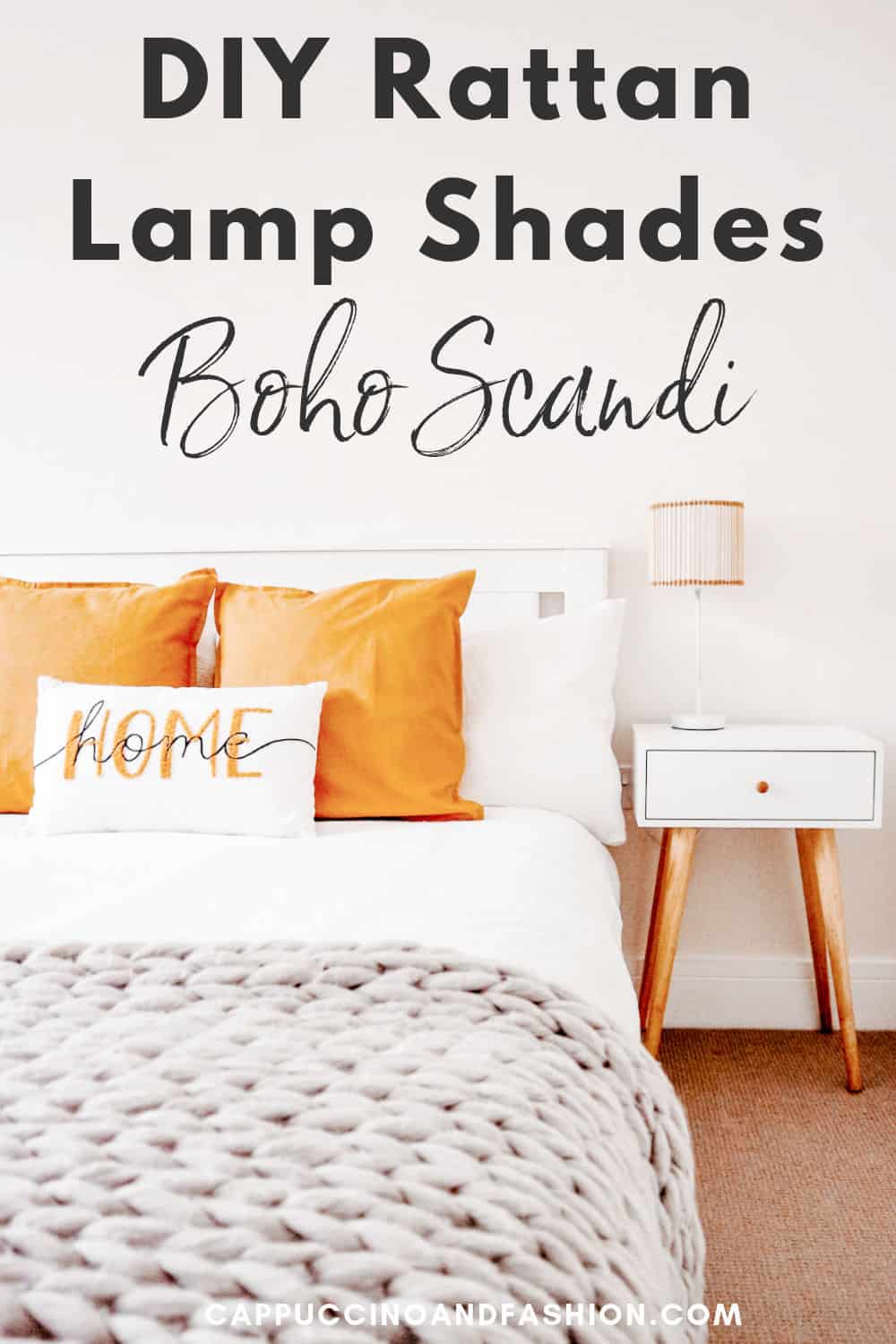 DIY Rattan Lamp SHades Boho Scandi Home Decor