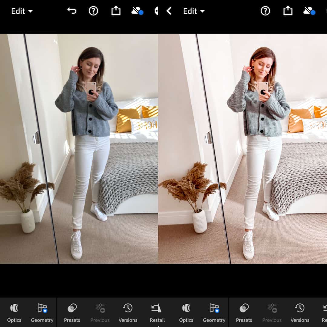 How to use Lightroom presets for a bright Instagram feed