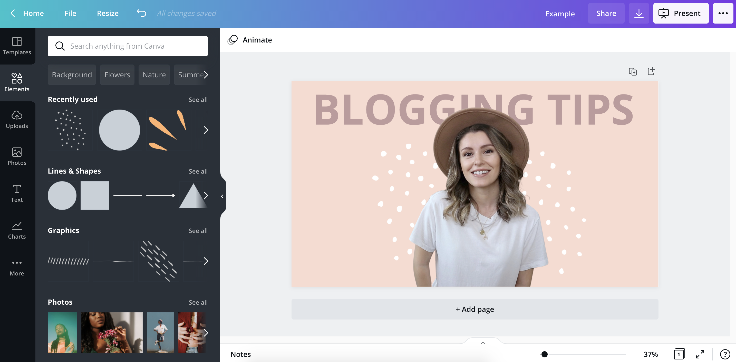 How to Add Text Behind Image in Canva