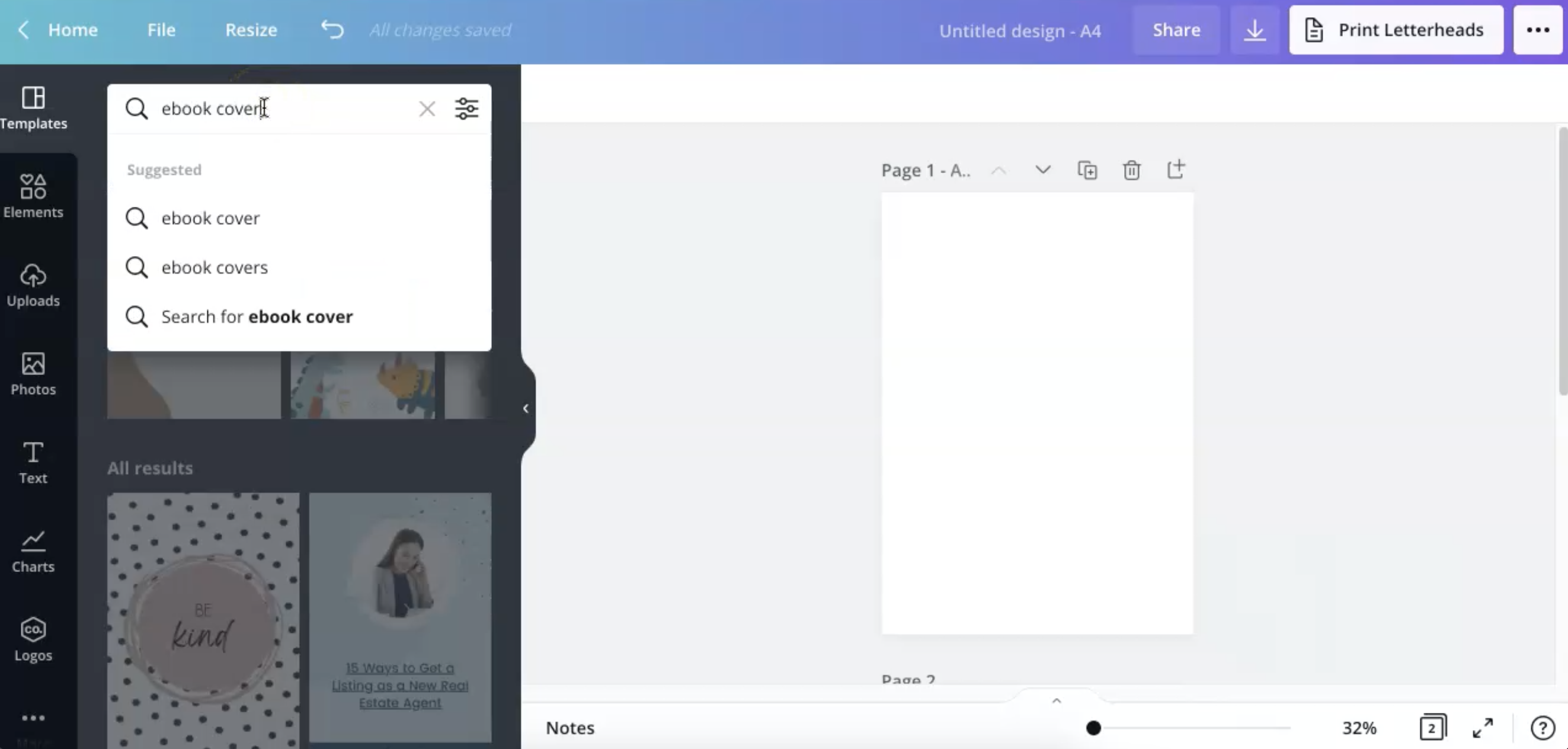 How to Create an Ebook In Canva Free