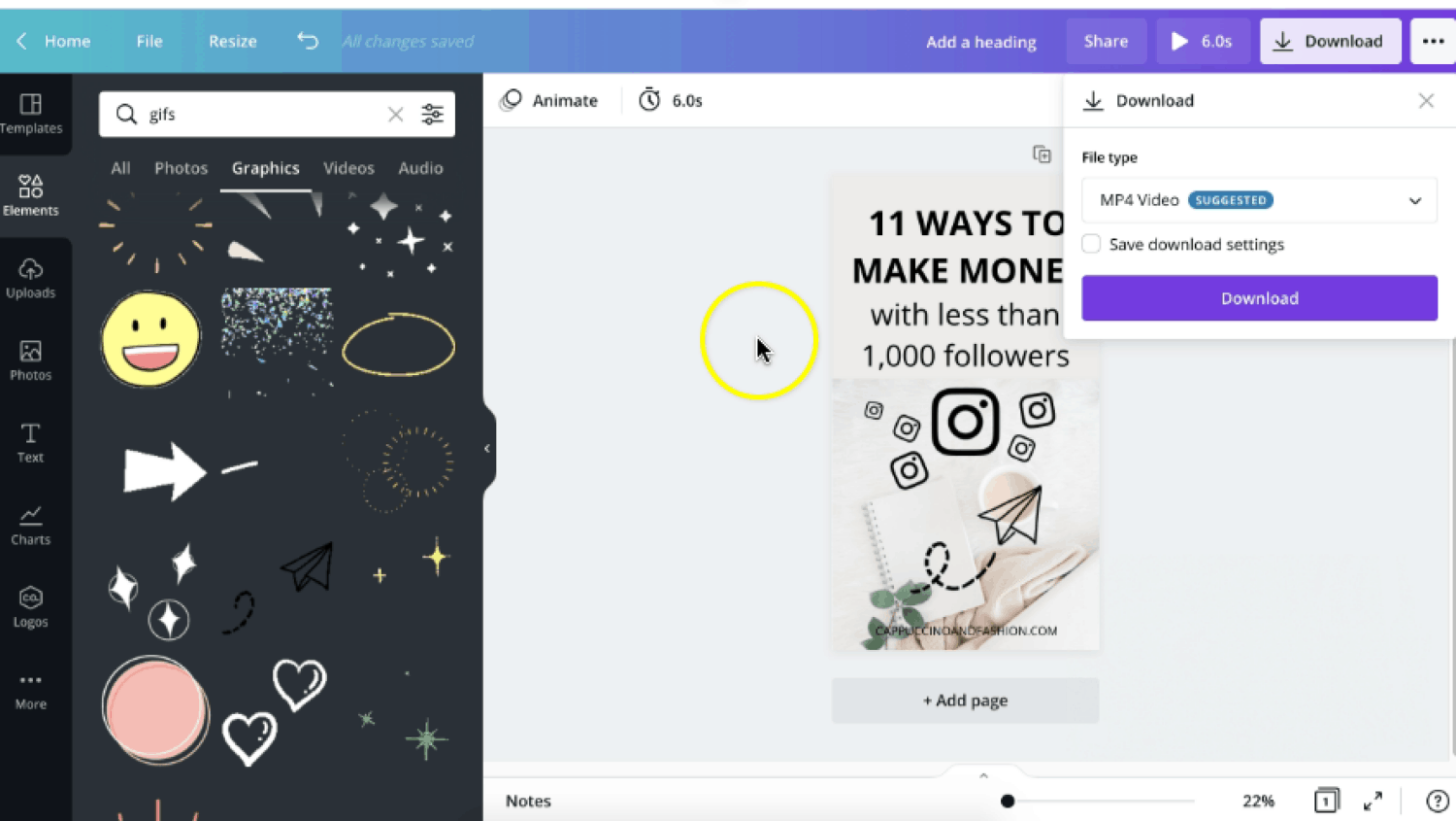 Static Pin Pinterest How to Create Video Pins for Pinterest Fast - Cappuccino and Fashion