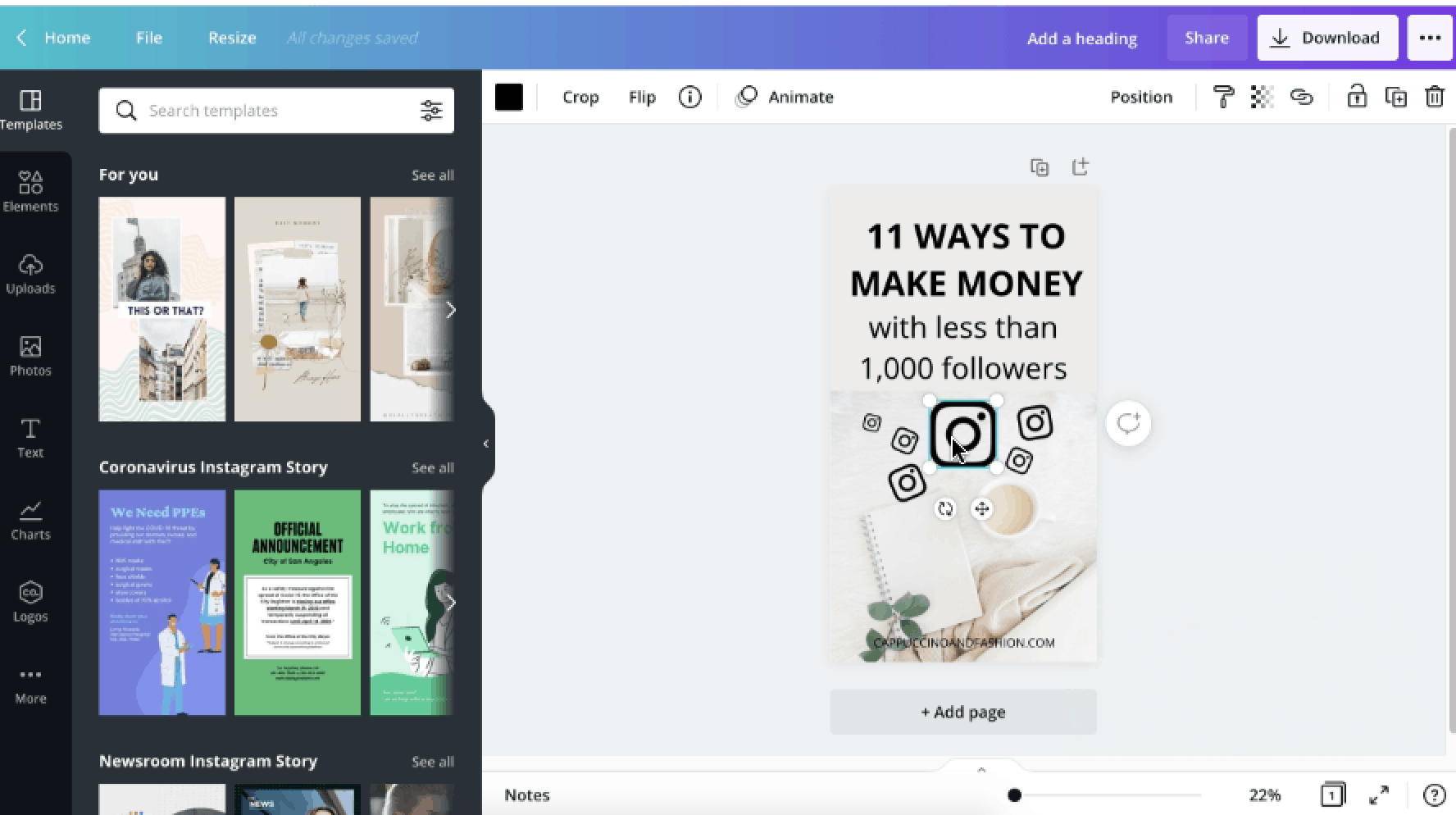 How to Create Video Pins for Pinterest in Canva Easily