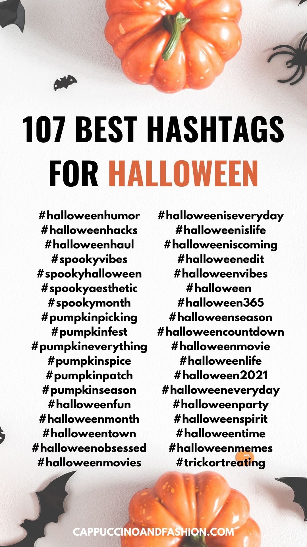 107 Best Halloween Hashtags for Instagram 2021