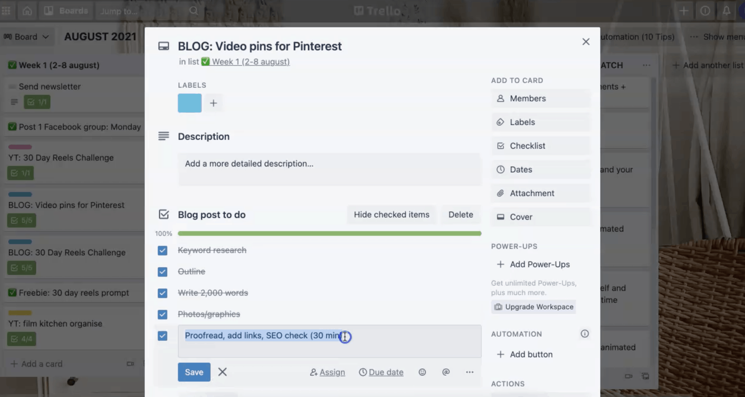 How to use trello for editorial content planning