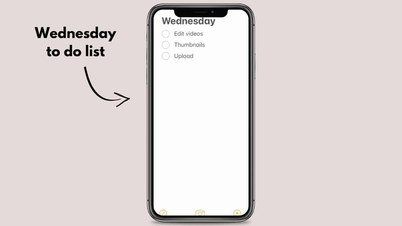 How to stay organised as a blogger daily to do lists notes app on iPhone