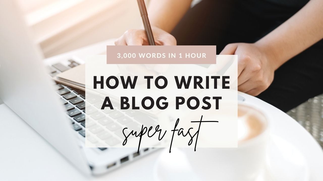 How to Write a Blog Post Fast 3000 Words in 1 Hour
