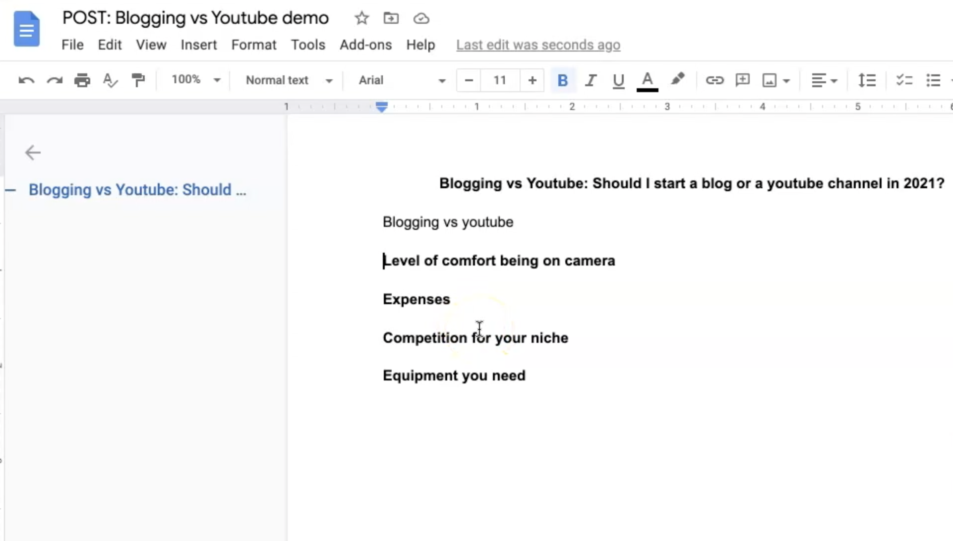 How to write a blog post fast