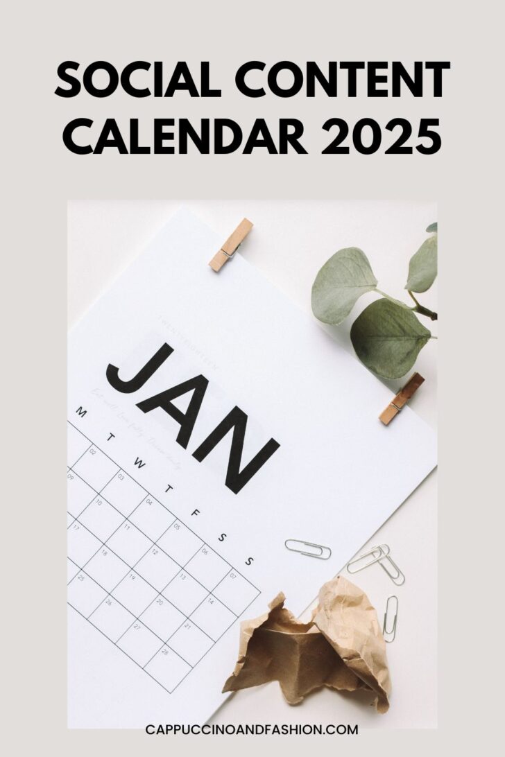 Social Media Content Calendar Key Marketing Dates UK 2025