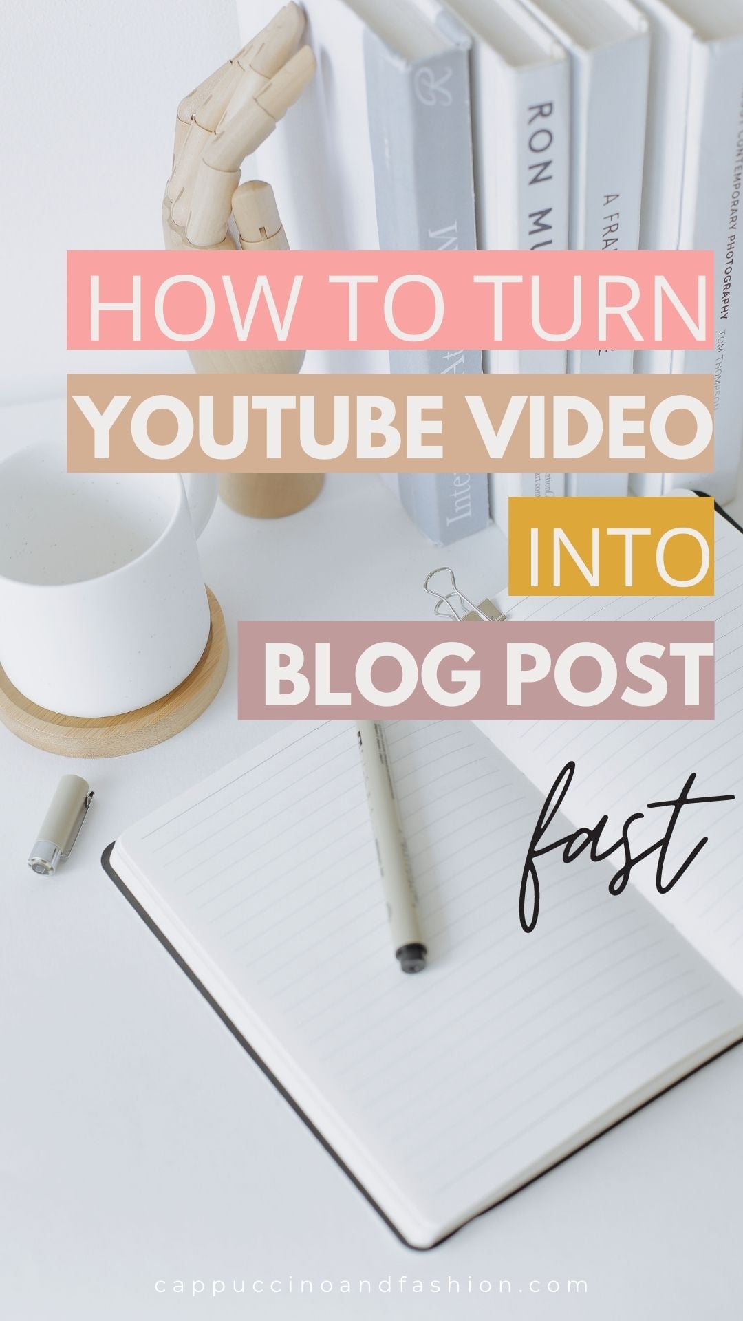 How to turn YouTube videos into Blog Posts easily, fast and free