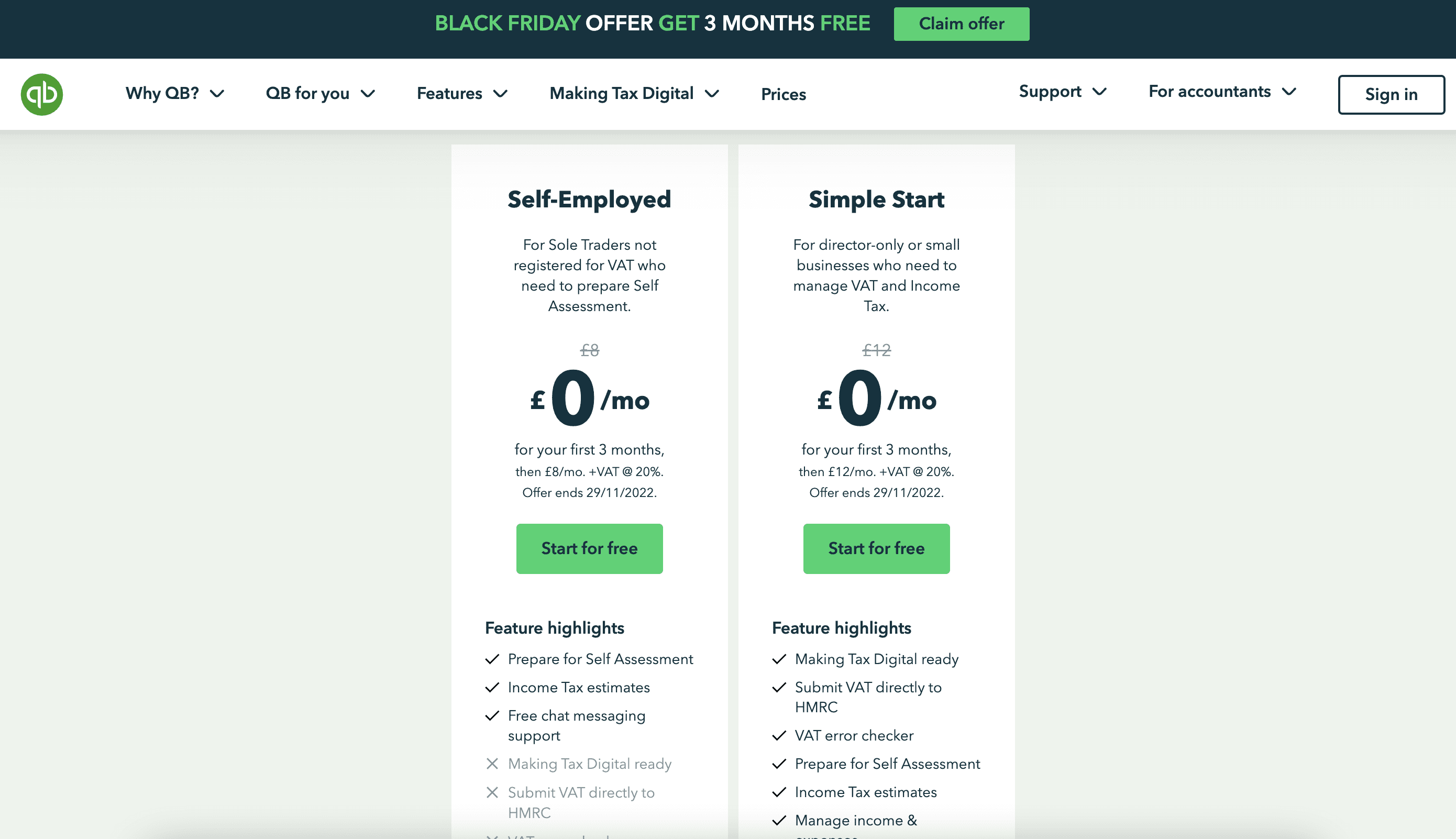 Black Friday Deals 2022 for Bloggers - Quickbooks