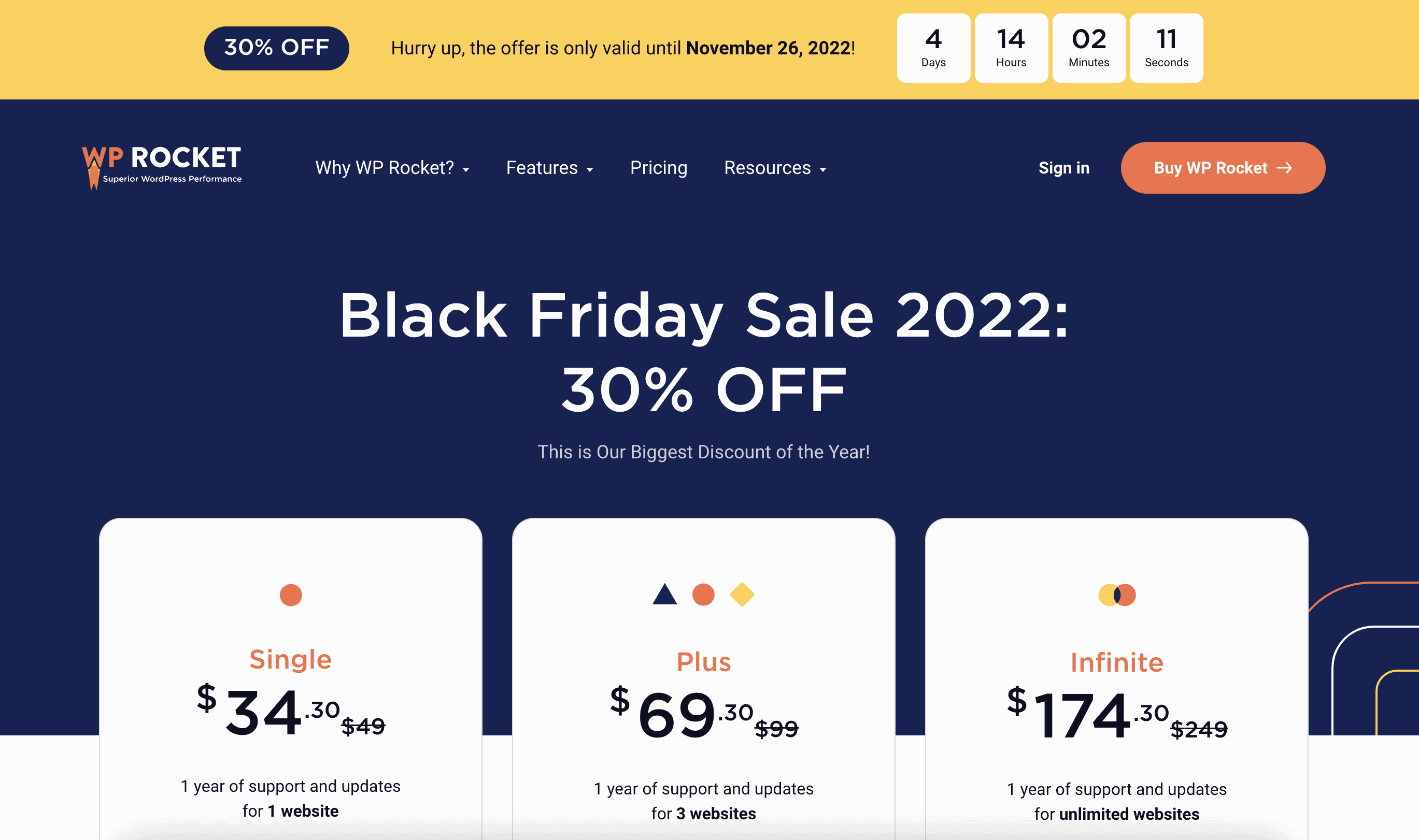Black Friday and Cyber Monday deals for bloggers 2022 WPRocket