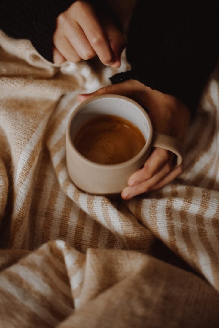 Cup winter wallpaper for iPhone