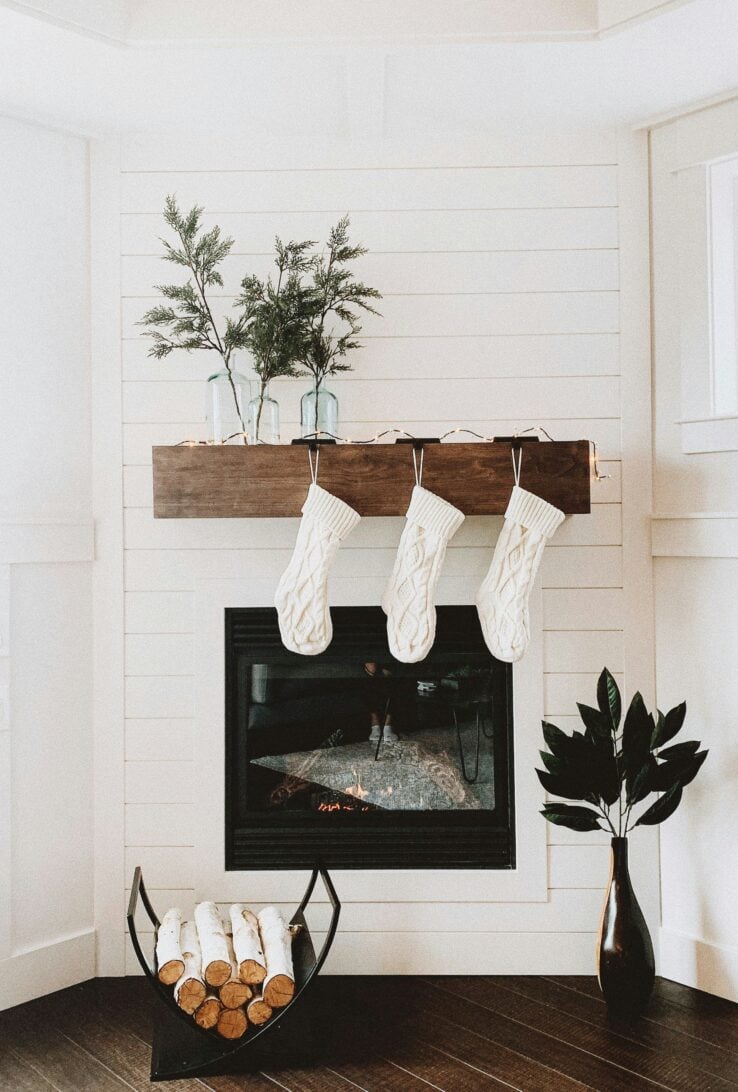 Fireplace winter wallpaper for iPhone