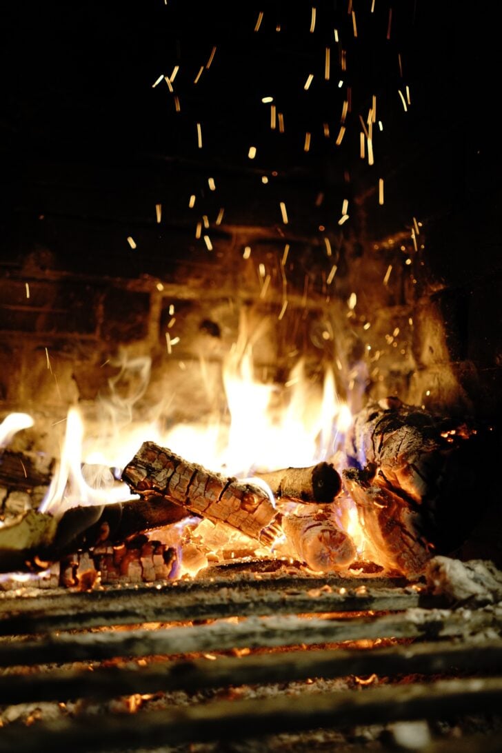 Fire winter wallpaper for iPhone