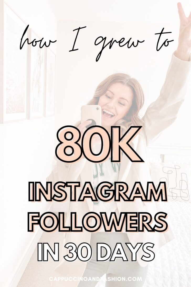 How I grew to 80k followers in 30 days on Instagram