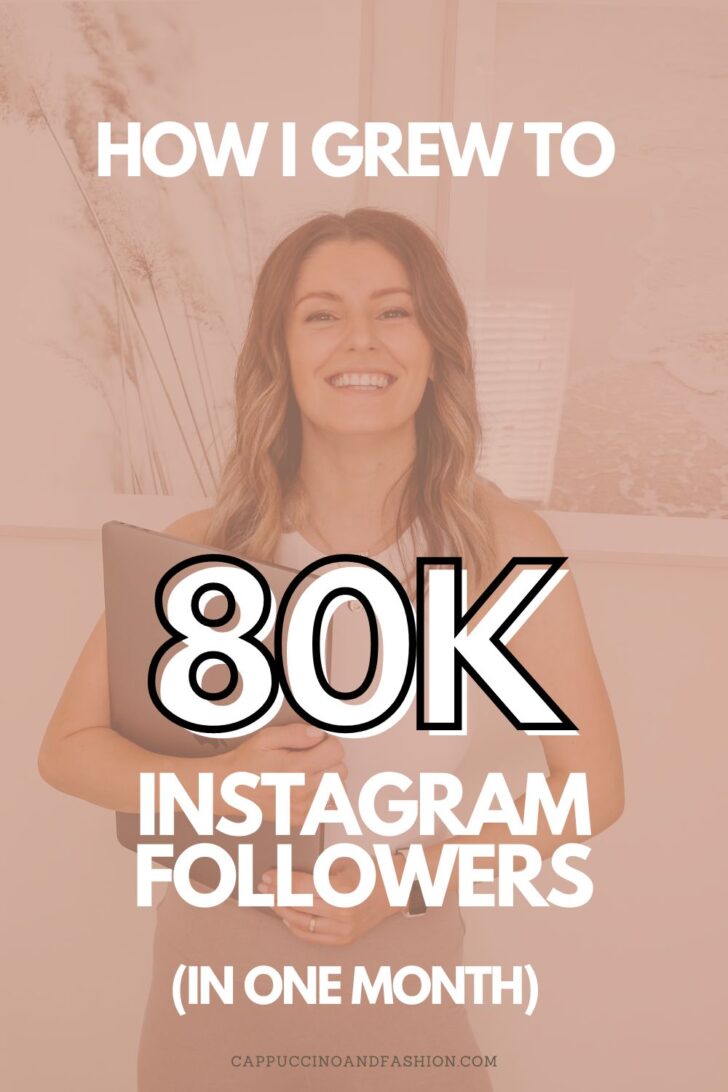How I grew to 80k followers in 30 days on Instagram