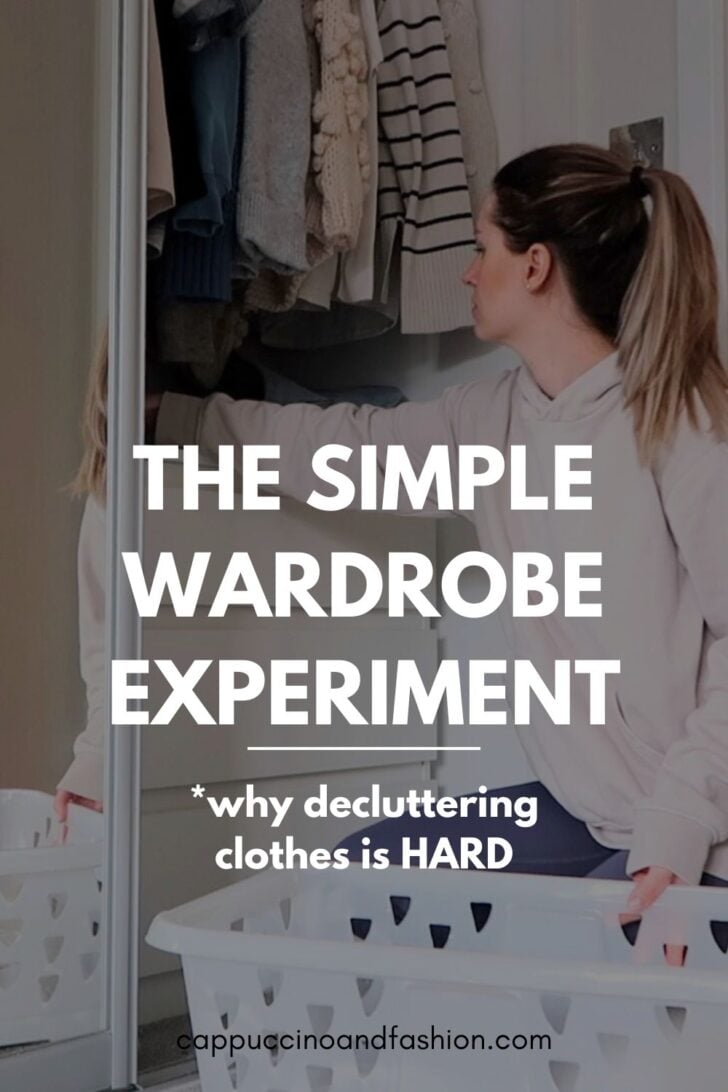 Simple Wardrobe Experiment (Why Decluttering Clothes is Hard)