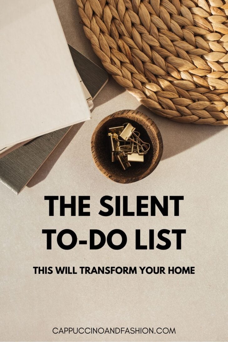 The Silent To Do List for Minimalism and Decluttering